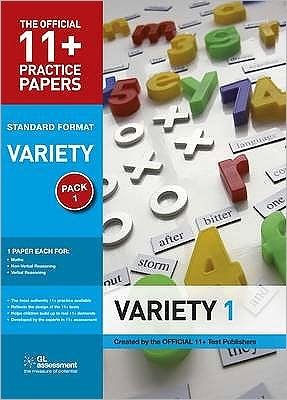 Cover for GL Assessment · 11+ Practice Papers, Variety Pack 1, Standard: Maths Test 1, Verbal Reasoning Test 1, Non-verbal Reasoning Test 1 - The Official 11+ Practice Papers (Pocketbok) [3 Revised edition] (2003)