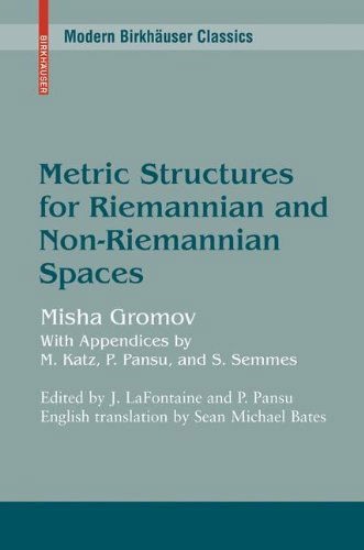 Metric Structures for Riemannian and Non-Riemannian Spaces - Modern Birkhauser Classics - Mikhail Gromov - Books - Birkhauser Boston Inc - 9780817645823 - December 22, 2006