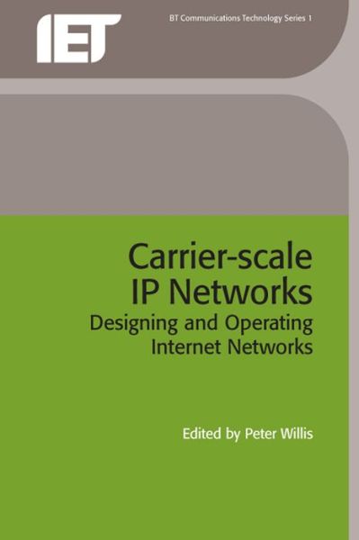 Cover for Carrier-Scale IP Networks: Designing and operating Internet networks - Telecommunications (Hardcover Book) (2001)