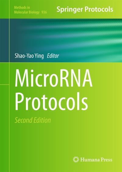 Cover for Shao-yao Ying · MicroRNA Protocols - Methods in Molecular Biology (Hardcover Book) [2nd ed. 2013 edition] (2012)