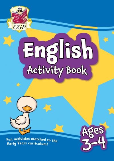 Cover for CGP Books · English Activity Book for Ages 3-4 (Preschool) - CGP Preschool Activity Books and Cards (Paperback Book) (2022)