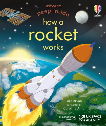 Cover for Lara Bryan · Peep Inside How a Rocket Works - Peep Inside (Board book) (2022)