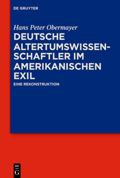 Cover for Obermayer · Deutsche Altertumswissenschaf (Book) (2017)