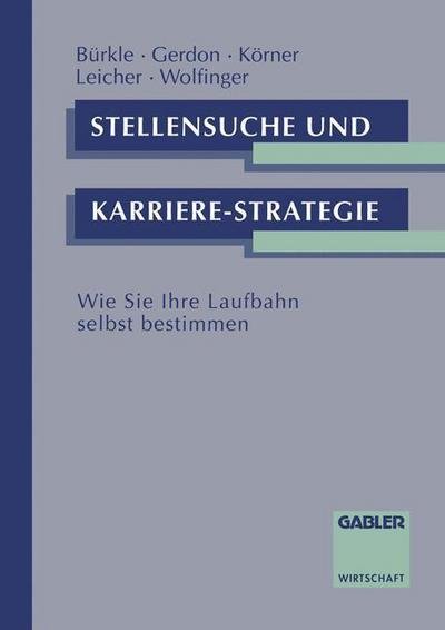 Cover for B Rkle Hans · Stellensuche und Karrierestrategie (Paperback Book) [1993 edition] (1993)