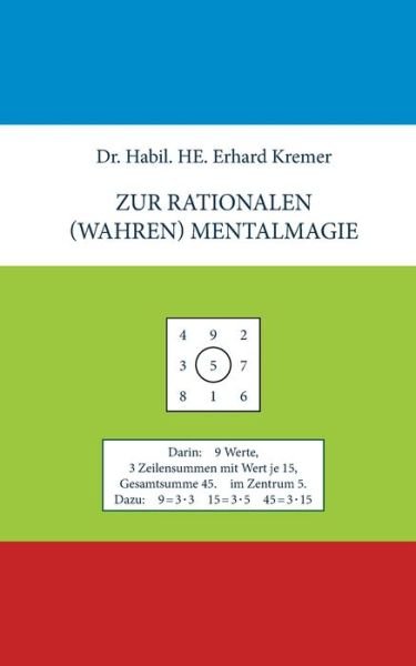 Cover for Erhard Kremer · Zur rationalen (wahren) Mentalmagie (Paperback Book) (2021)