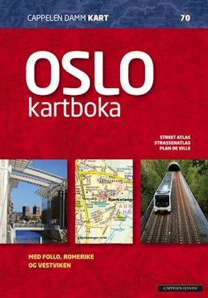 Cover for Cappelen Damm · CK: Oslokartboka 2023 : street atlas, Strassenatlas, plan routier : med Follo, Romerike og Vestviken (Spiralbog) (2023)