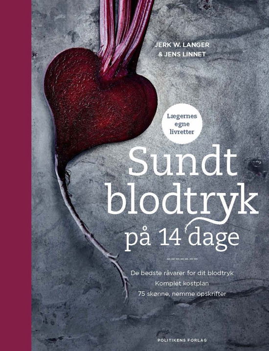 Cover for Jens Linnet; Jerk W. Langer · Sundt blodtryk på 14 dage (Bound Book) [1e uitgave] (2018)