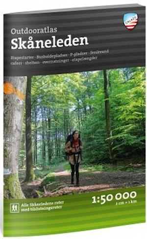 Cover for Calazo · Skåneleden Outdooratlas : alle Skåneledens ruter med tilslutningsruter (Taschenbuch) (2019)