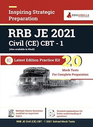 Cover for Edugorilla · RRB JE Civil  CBT- 1 2021 20 Mock Test Latest Edition Practice Kit (Paperback Book) (2022)
