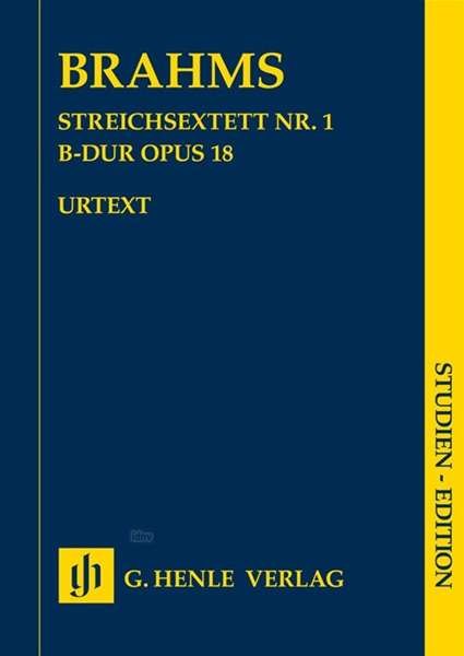 Cover for Brahms · Streichsextett Nr. 1 B-dur op. 1 (Bok)