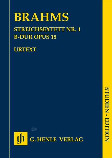 Cover for Brahms · Streichsextett Nr. 1 B-dur op. 1 (Book)