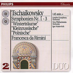 Symphonies 1 & 3 - Tchaikovsky / Markevitch / Lso - Musique - SYMPHONIC MUSIC - 0028944614824 - 11 avril 1995