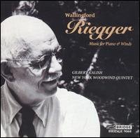 Cover for Riegger / Kalish / New York Woodwind · Music for Piano &amp; Winds (CD) (1996)