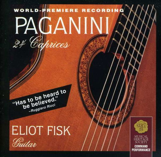 Cover for Eliot Fisk · Paganini 24 Caprices (CD) (2003)