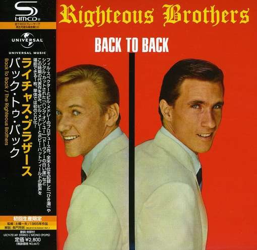 Back To Back - Righteous Brothers - Musik - UNIVERSAL - 4988005699824 - 28. marts 2012