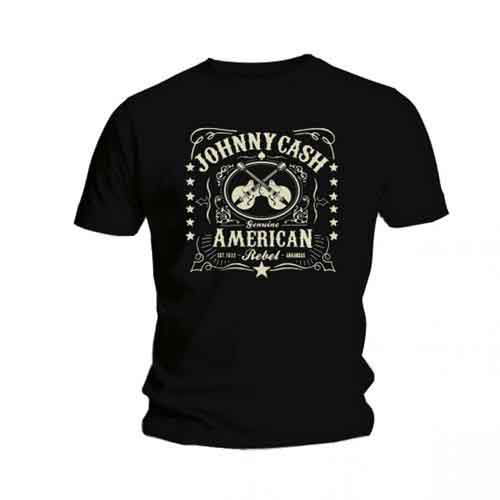 Johnny Cash Unisex T-Shirt: American Rebel - Johnny Cash - Mercancía - Bravado  - 5023209683824 - 