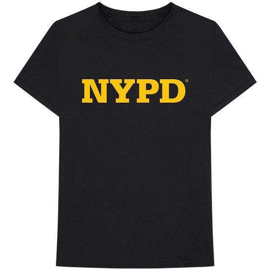 Cover for New York City · New York City Unisex T-Shirt: NYPD Text Logo (T-shirt) [size S] [Black - Unisex edition]