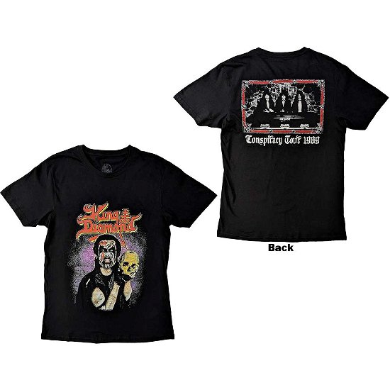 King Diamond Unisex T-Shirt: Conspiracy Tour (Back Print) - King Diamond - Koopwaar -  - 5056737234824 - 