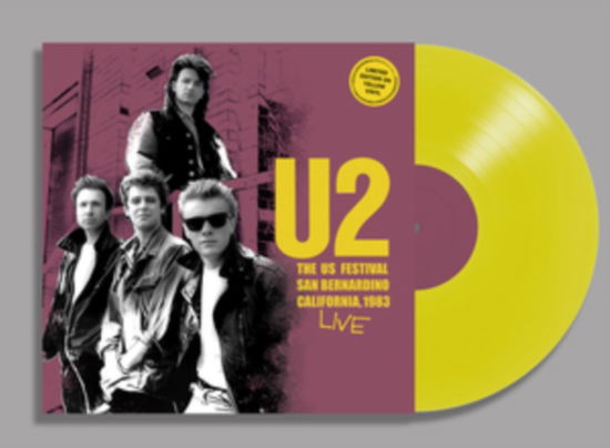 Cover for U2 · San Bernardino California. 1983 - Live Radio Broadcast (Yellow Vinyl) (LP) (2024)