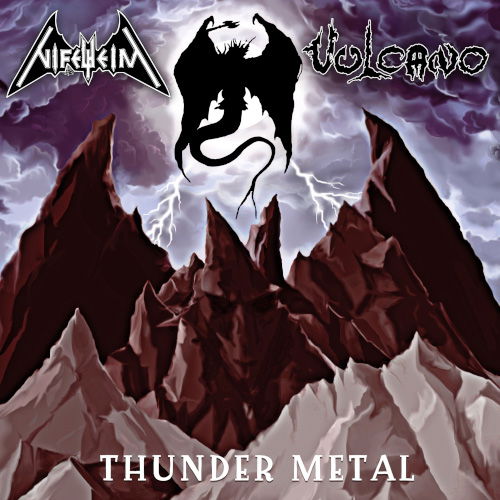 Cover for Vulcano / Nifelheim · Thunder Metal (LP) (2024)