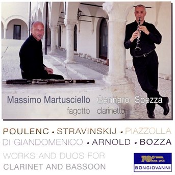 Cover for Poulenc / Martusciello / Spezza · Works &amp; Duos for Clarinet &amp; Bassoon (CD) (2014)
