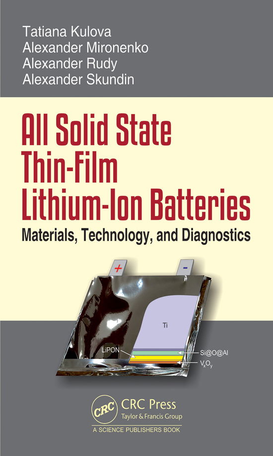Cover for Alexander Skundin · All Solid State Thin-Film Lithium-Ion Batteries: Materials, Technology, and Diagnostics (Hardcover Book) (2021)