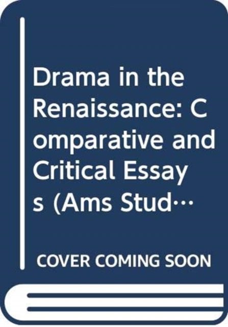 Cover for Davidson · Drama in the Renaissance (Hardcover Book) (1986)