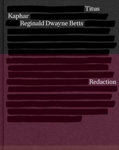 Cover for Reginald Dwayne Betts · Redaction (Hardcover Book) (2023)