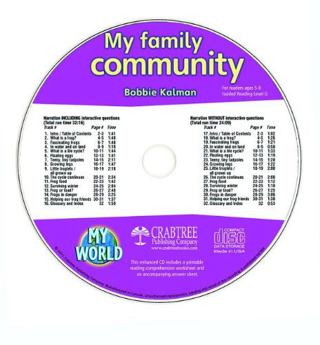 Cover for Bobbie Kalman · My Family Community (My World, Level G) (Audiobook (CD)) (2011)