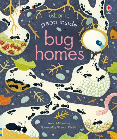 Cover for Anna Milbourne · Peep Inside Bug Homes - Peep Inside (Board book) (2020)