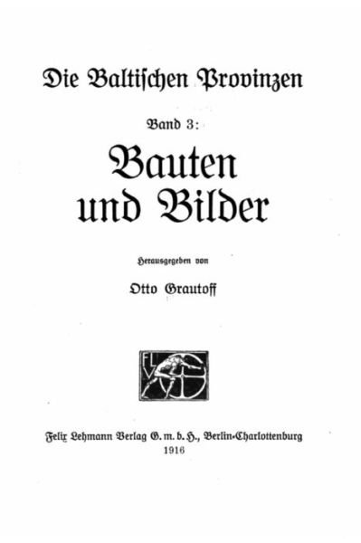 Cover for Otto Grautoff · Bauten und bilder (Paperback Book) (2015)