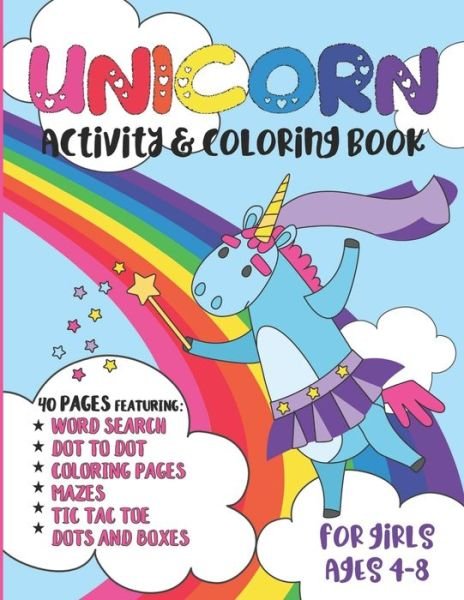 Cover for Pink Crayon Coloring · Unicorn Activity and Coloring Book (Paperback Bog) (2019)
