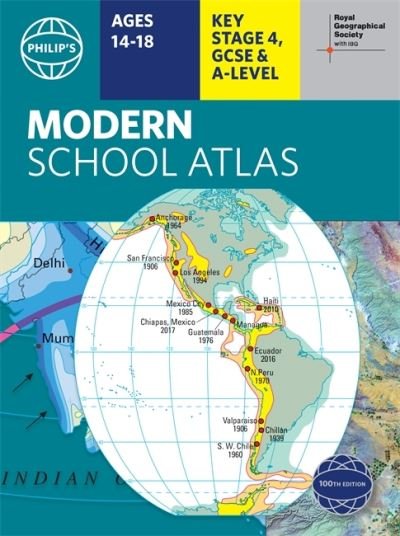 Philip's RGS Modern School Atlas: 100th edition - Philip's World Atlas - Philip's Maps - Kirjat - Octopus Publishing Group - 9781849075824 - torstai 23. syyskuuta 2021
