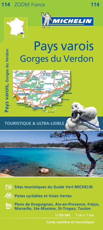 Pays Varois, Verdon Gorges - Zoom Map 114: Map - Michelin - Bøger - Michelin Editions des Voyages - 9782067209824 - 8. februar 2021