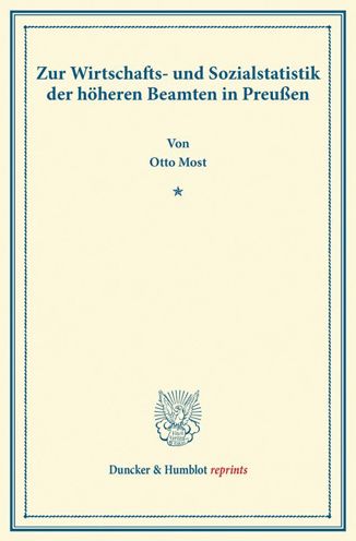 Zur Wirtschafts- und Sozialstatist - Most - Książki -  - 9783428166824 - 7 listopada 2013