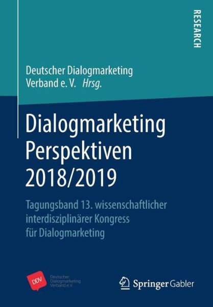 Cover for Dialogmarketing Perspektiven 2018 2019 (Book) [1. Aufl. 2019 edition] (2019)