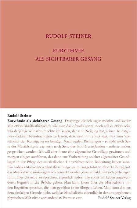 Cover for Steiner · Eurythmie als sichtbarer Gesang (Bog)