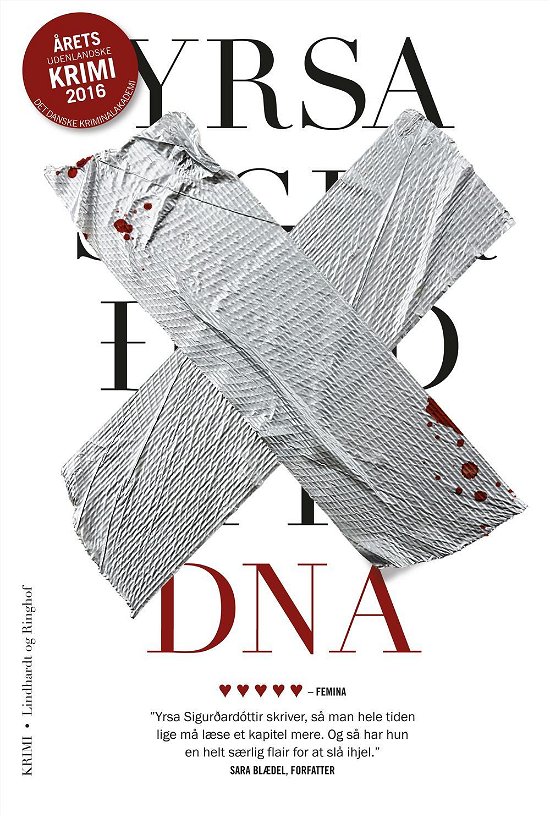 Cover for Yrsa Sigurðardóttir; Yrsa Sigurdardottir · Huldar og Freyja: DNA (Pocketbok) [2. utgave] (2017)