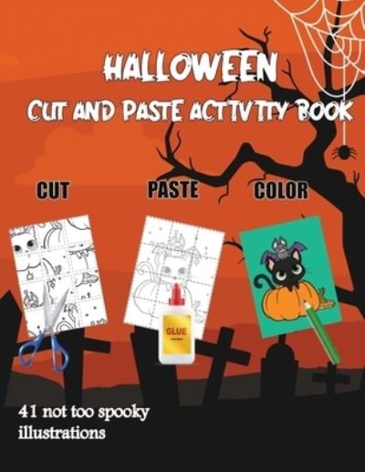 Cover for Asftk Publishing · Halloween Cut and Paste Activity Book (Pocketbok) (2020)