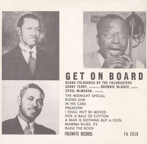 Get on Board: Negro Folksongs by the Folkmasters - Sonny Terry - Musik - Folkways Records - 0093070202825 - 30 maj 2012