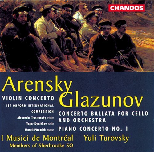 Violin Concerto in a Minor Op 54 - Arensky / Glazunov / Turovsky - Music - CHN - 0095115952825 - February 18, 1997