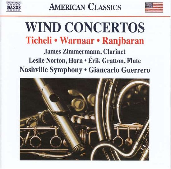 Frank Ticheli / Brad Warnaar / Behzad Ranjbaran: Wind Concertos - Nashville So / Guerrero - Musiikki - NAXOS - 0636943981825 - perjantai 16. helmikuuta 2018