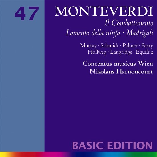 Cover for Monteverdi · Monteverdi-madrigali [47] (CD)