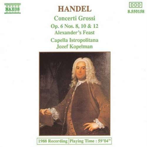 Cover for Handel / Kopelman · Concerti Grossi 8, 10 &amp; 12 (CD) (1994)