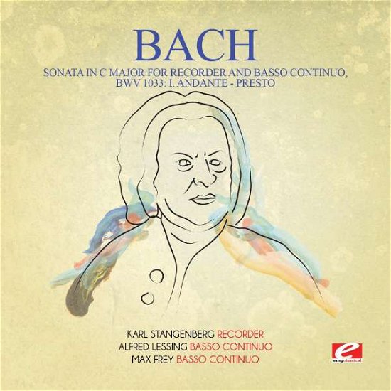 Cover for Bachjs · Sonata C Major For Recorder &amp; Basso Continuo Bwv 1 (CD) (2016)