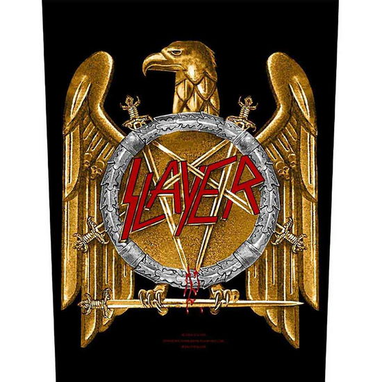 Slayer Back Patch: Golden Eagle - Slayer - Gadżety - PHD - 5055339708825 - 19 sierpnia 2019