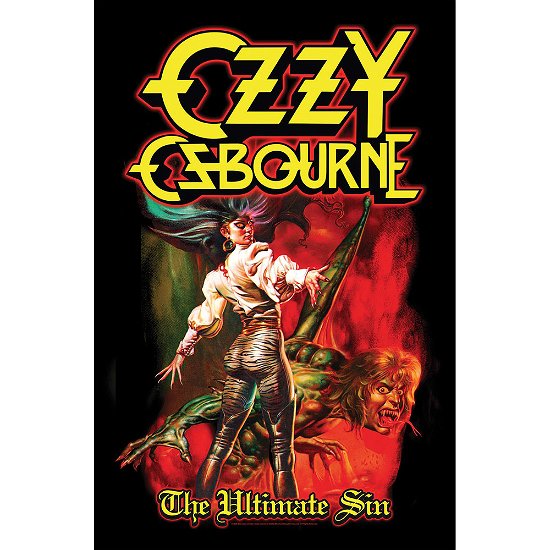 Ozzy Osbourne Textile Poster: The Ultimate Sin - Ozzy Osbourne - Merchandise -  - 5056365702825 - 