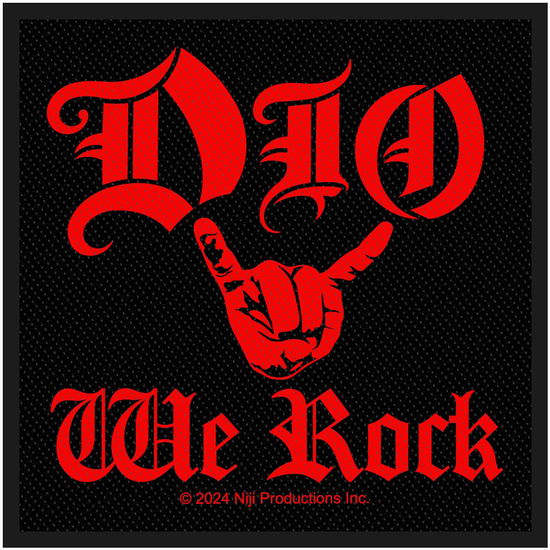 Cover for Dio · Dio Woven Patch: We Rock (Patch) (2024)