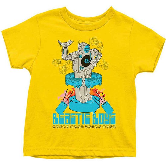 Cover for Beastie Boys - The · The Beastie Boys Kids T-Shirt: Robot (9-10 Years) (T-shirt) [size 9-10yrs] [Yellow - Kids edition]