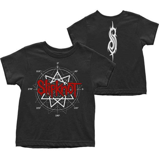 Cover for Slipknot · Slipknot Kids Toddler T-Shirt: Star Logo (Back Print) (12 Months) (T-shirt) [size 6-12mths] [Black - Kids edition]